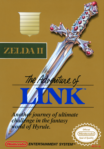 Zelda II - The Adventure of Link (USA) box art